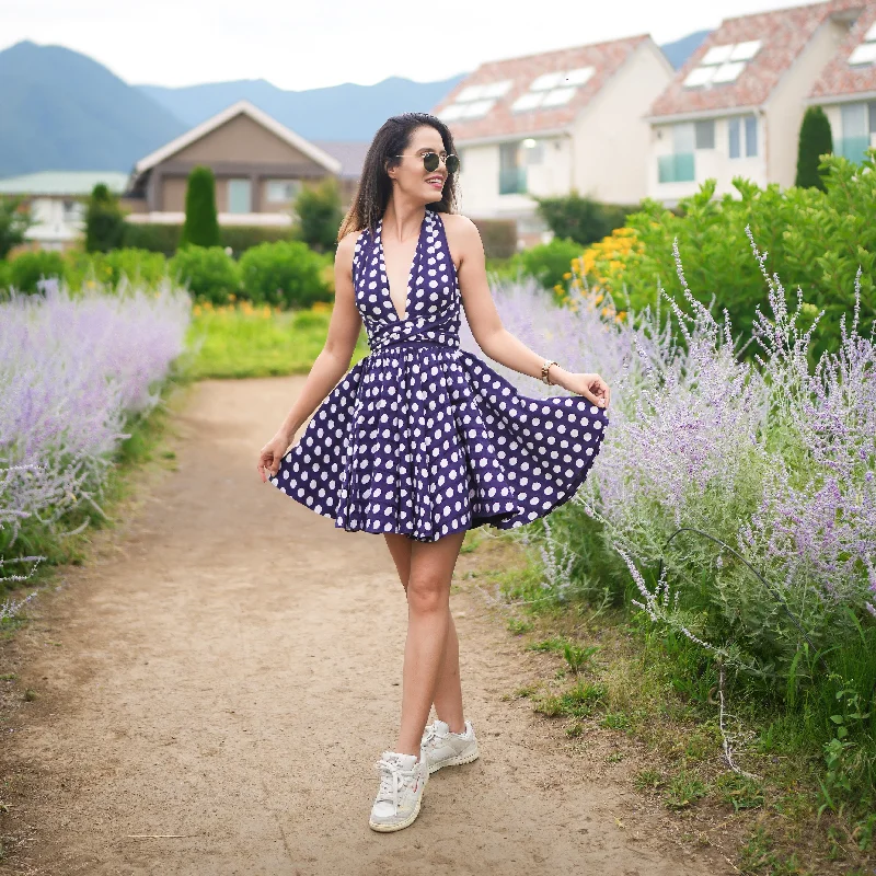 Aakriti Rana in Fuji Polka Dot Dress