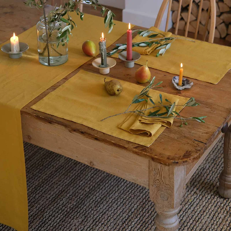 Honey Linen Table Runner