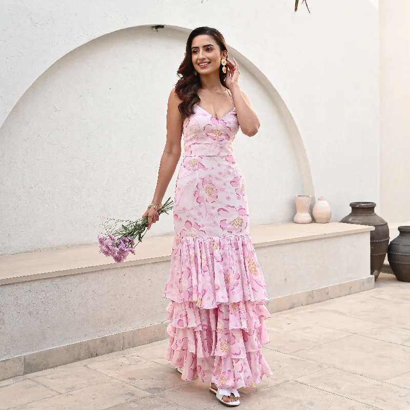 Petal Tiered Elegance Dress