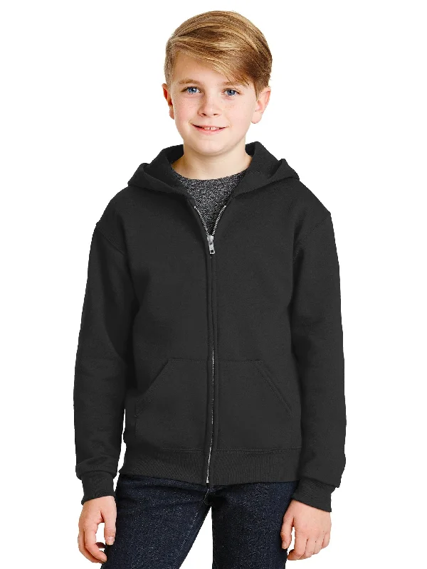 Jerzees Youth Full-Zip Hooded Sweatshirt