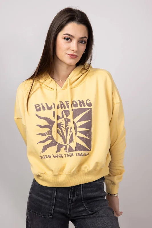 Billabong With Love From the Sun Hoodie for Women in Pale Yellow | 24B414402-PAL