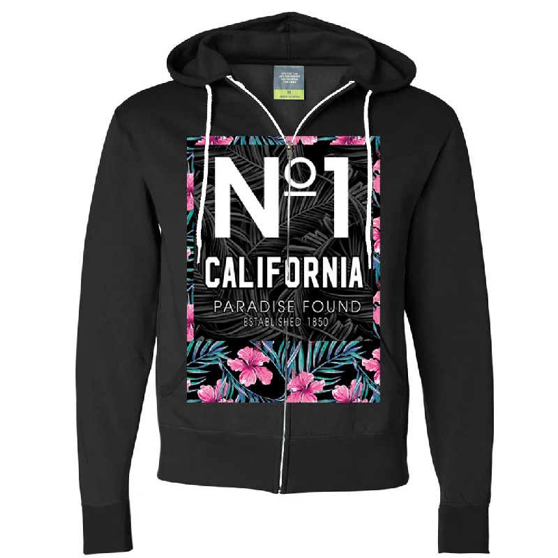 No 1 California Paradise Found Zip-Up Hoodie