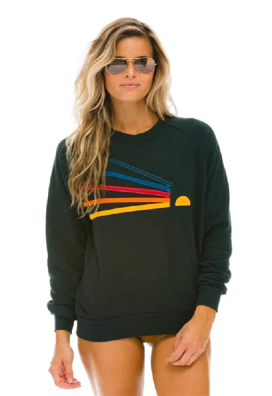 Aviator Nation Daydream Crew Sweatshirt in Charcoal