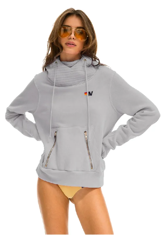 Aviator Nation Ninja Pullover Hoodie in Light Grey