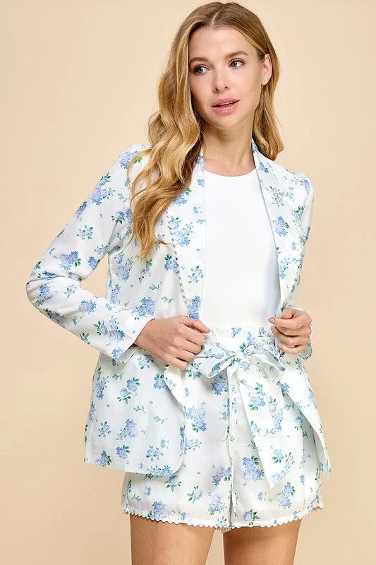 Spring Showers Floral Blazer