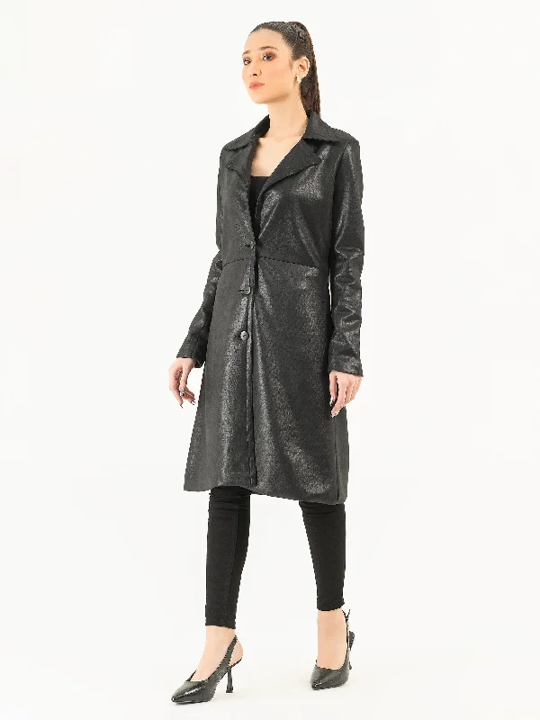 Suede Long Coat