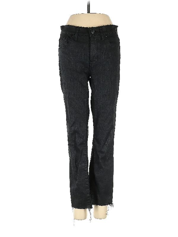 High-Rise Straight-leg Jeans in Dark Wash