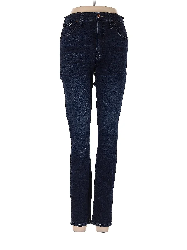 High-Rise Straight-leg Jeans in Dark Wash