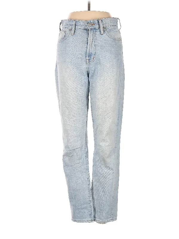 High-Rise Straight-leg Jeans in Light Wash