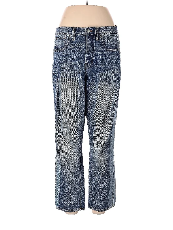 High-Rise Straight-leg Jeans in Medium Wash