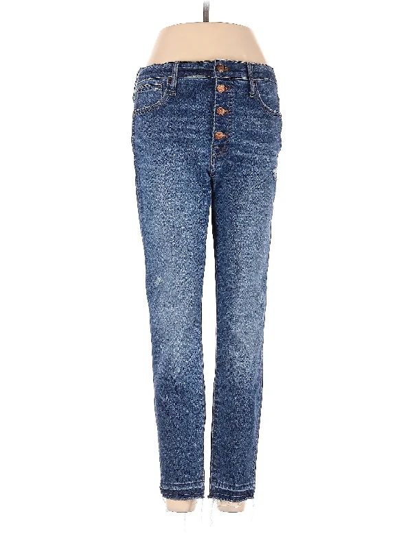 High-Rise Straight-leg Jeans in Medium Wash