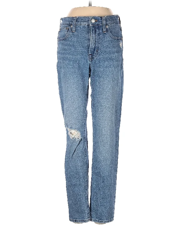 Mid-Rise Boyjeans Jeans in Light Wash