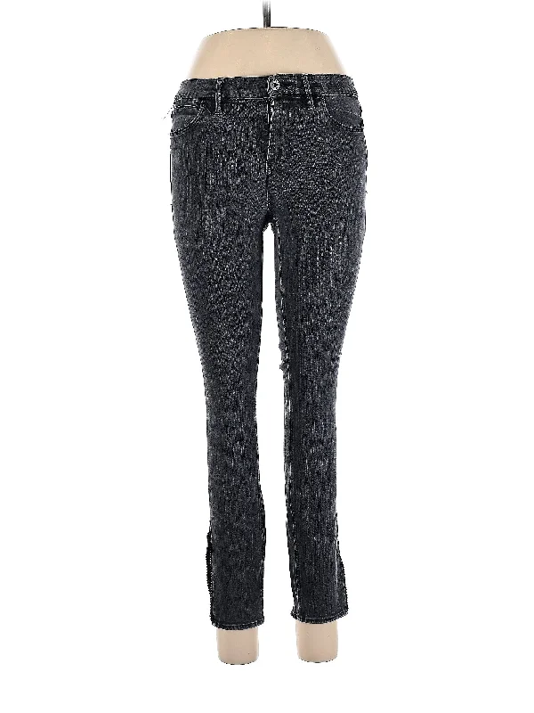 Mid-Rise Skinny Jeans in Dark Wash