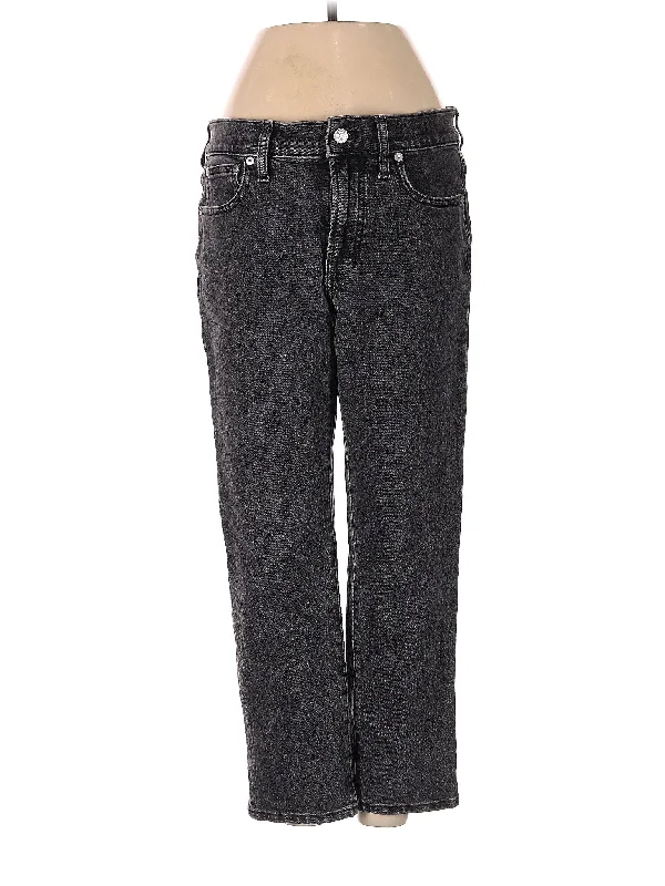 Mid-Rise Straight-leg Jeans in Dark Wash