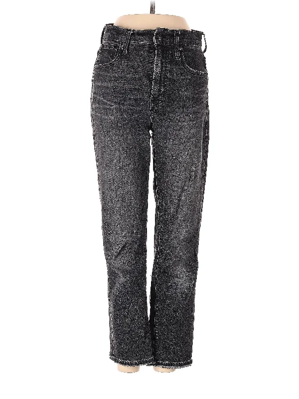 Mid-Rise Straight-leg Jeans in Dark Wash