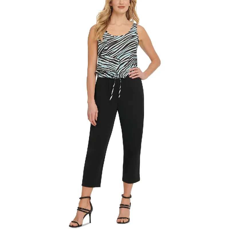 DKNY Womens Printed Party Jumpsuit