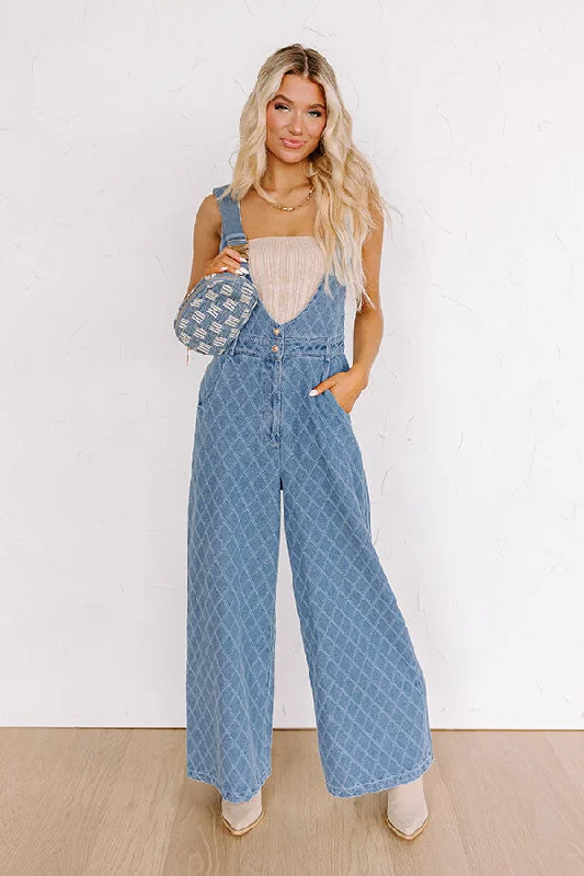 Farmers Market Stroll Denim Jumpsuit