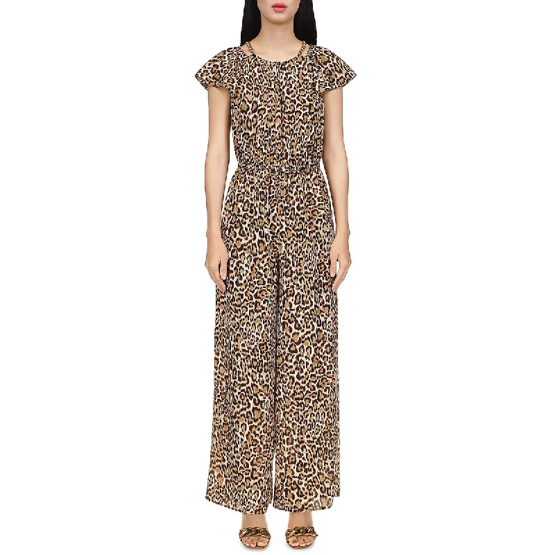 MICHAEL Michael Kors Womens Animal Print  Jumpsuit