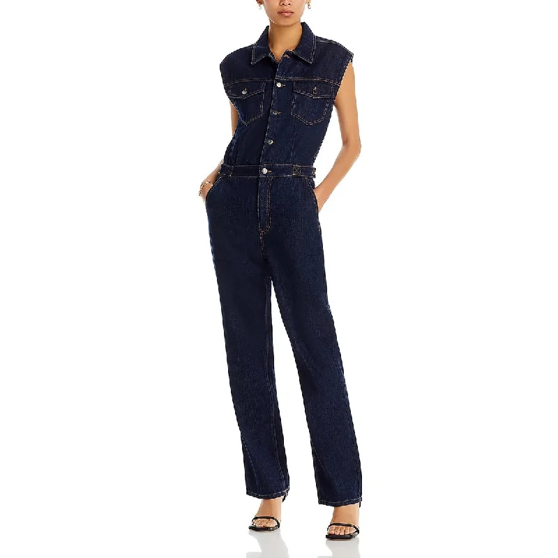 Pistola Womens Collar Sleeveless Jumpsuit