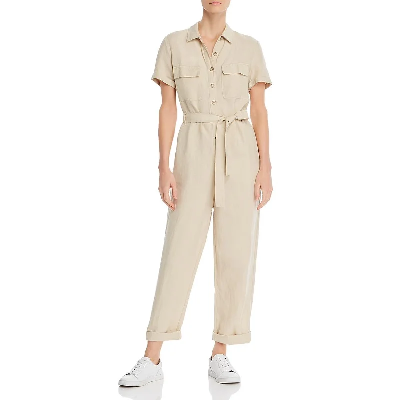 Rails Womens Belted Short SLeeve Jumpsuit