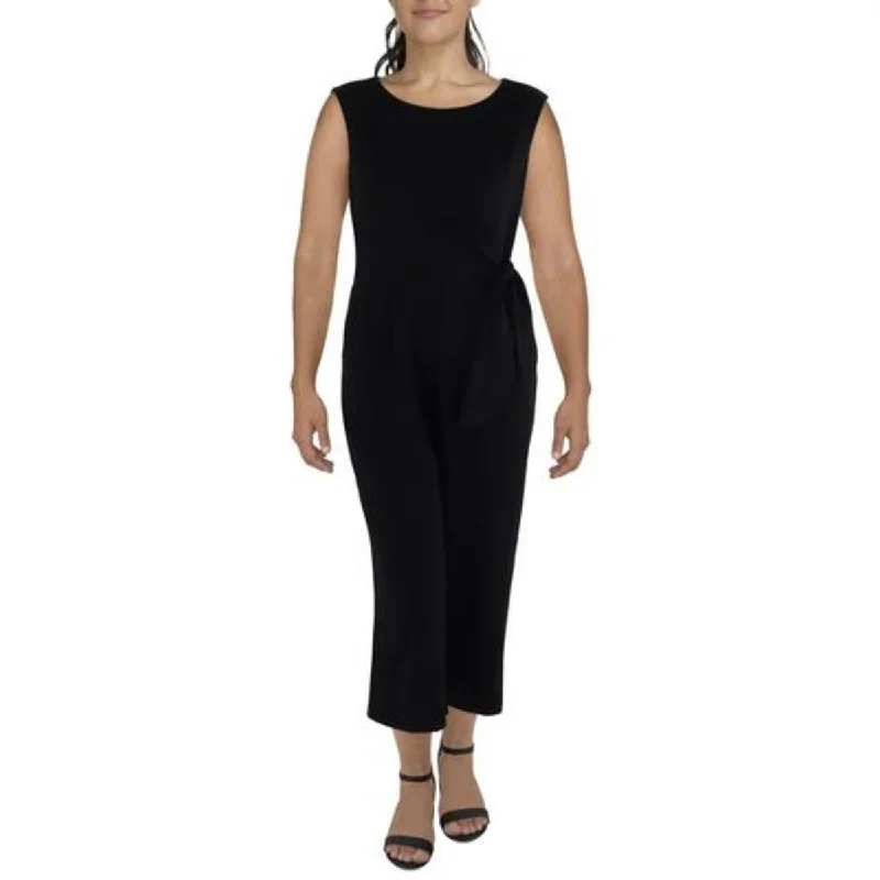 Tahari ASL Womens Plus Solid  Jumpsuit