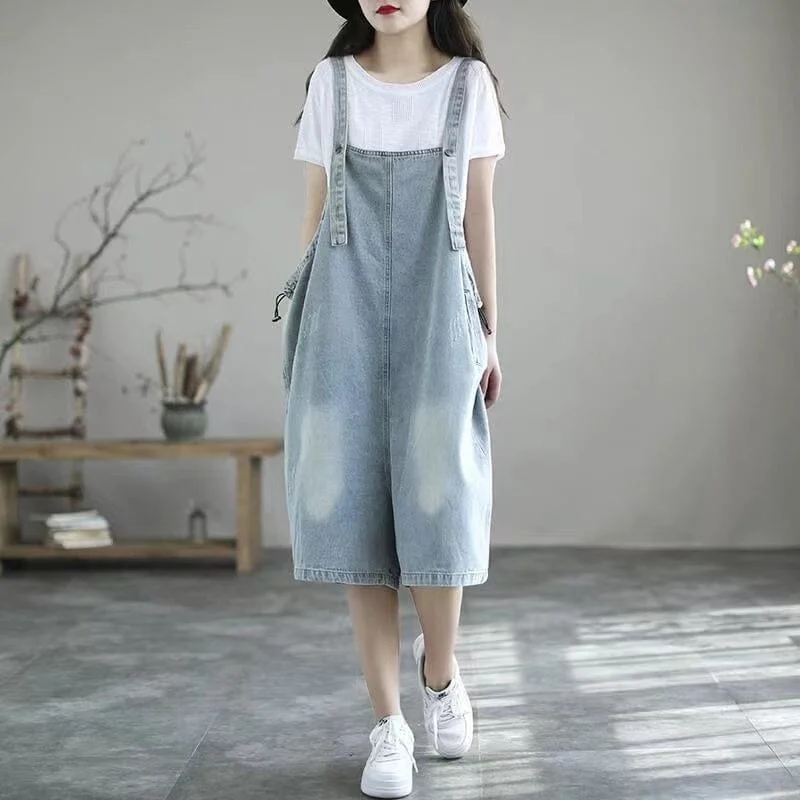 Women Fashion Casual Loose Summer Jumpsuit