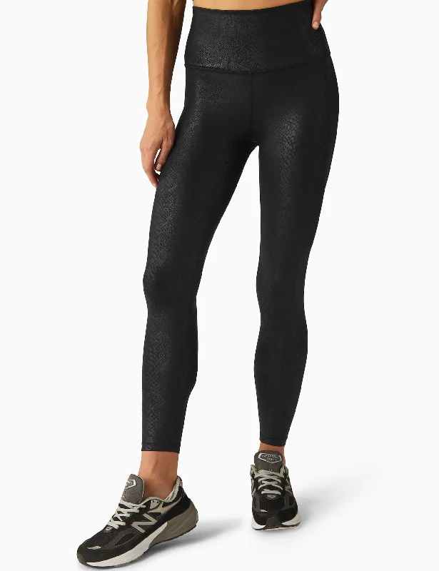 PowerShine High Waisted Midi Legging - Viper Black