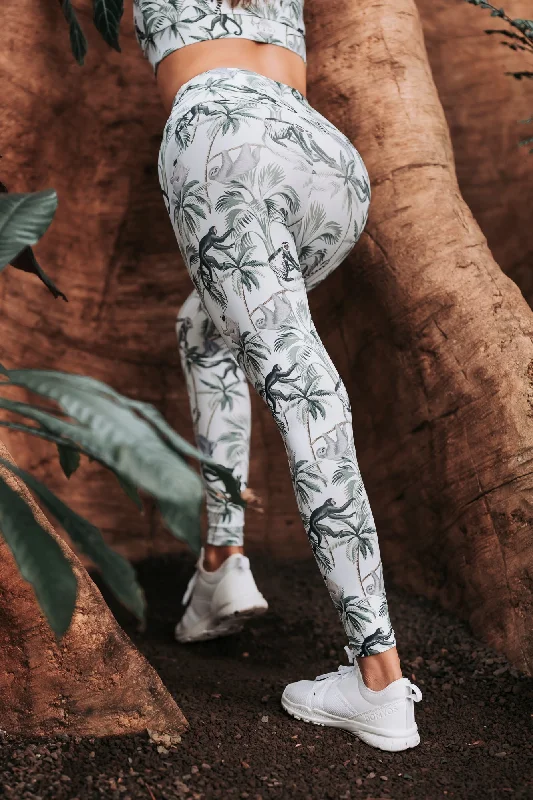 Tropical Monkeys High-Waisted Tights