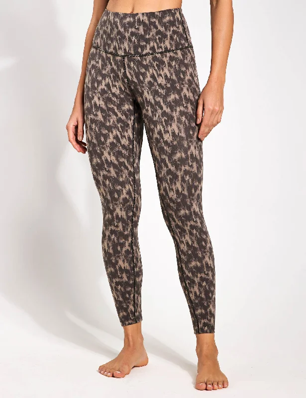 Let's Move High Waisted Legging 25" - Abstract Motion Texture