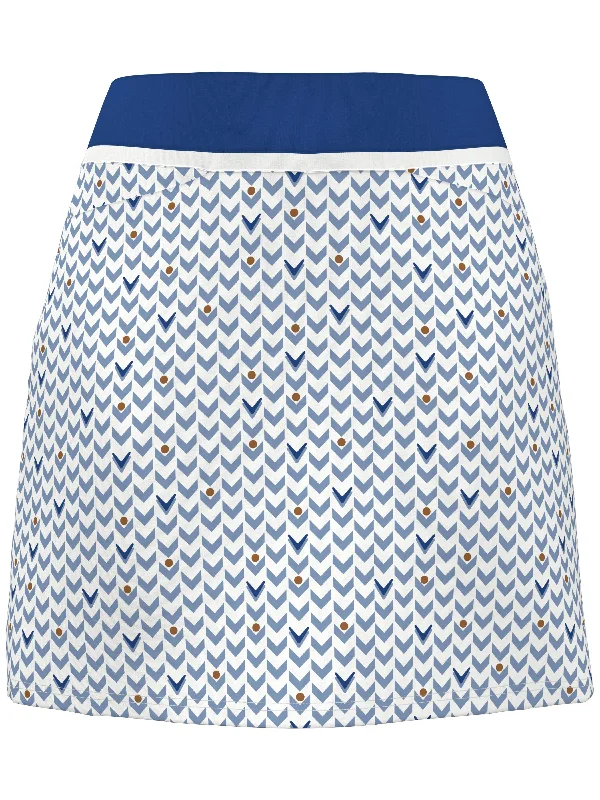 Womens 17" Chevron Geo Printed Skort