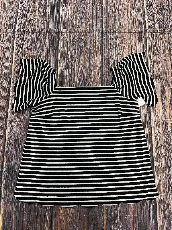 Black & White Top Short Sleeve Banana Republic, Size S