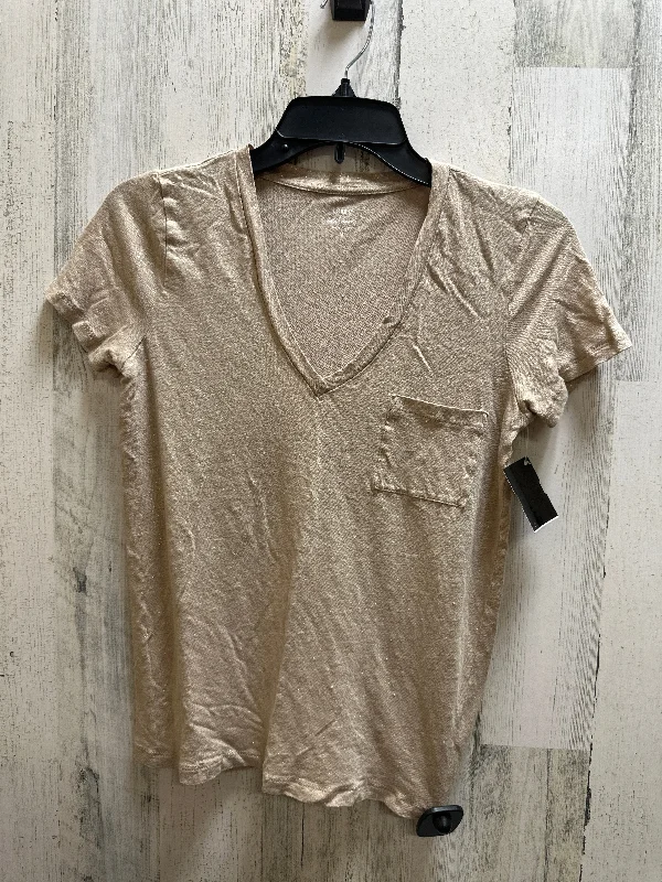 Gold Top Short Sleeve J. Crew, Size S