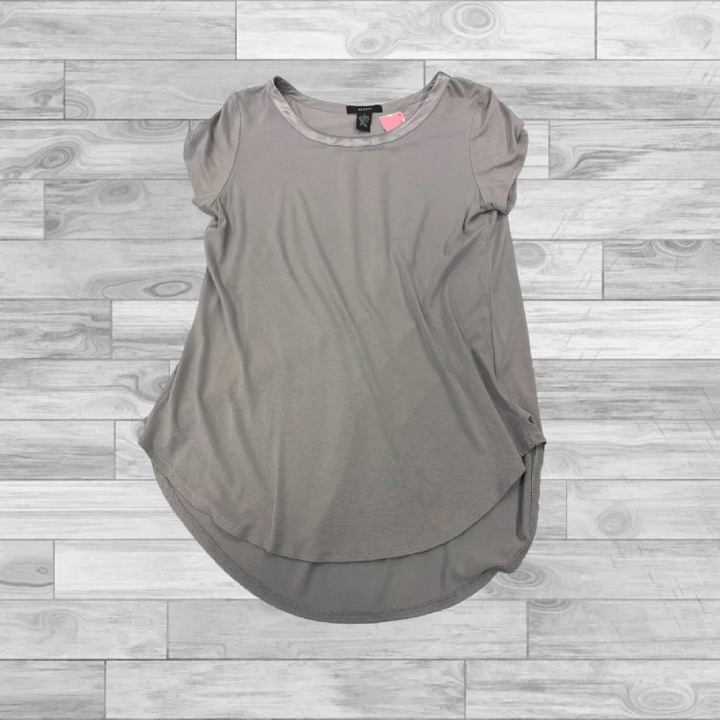 Grey Top Short Sleeve Basic Alfani, Size S