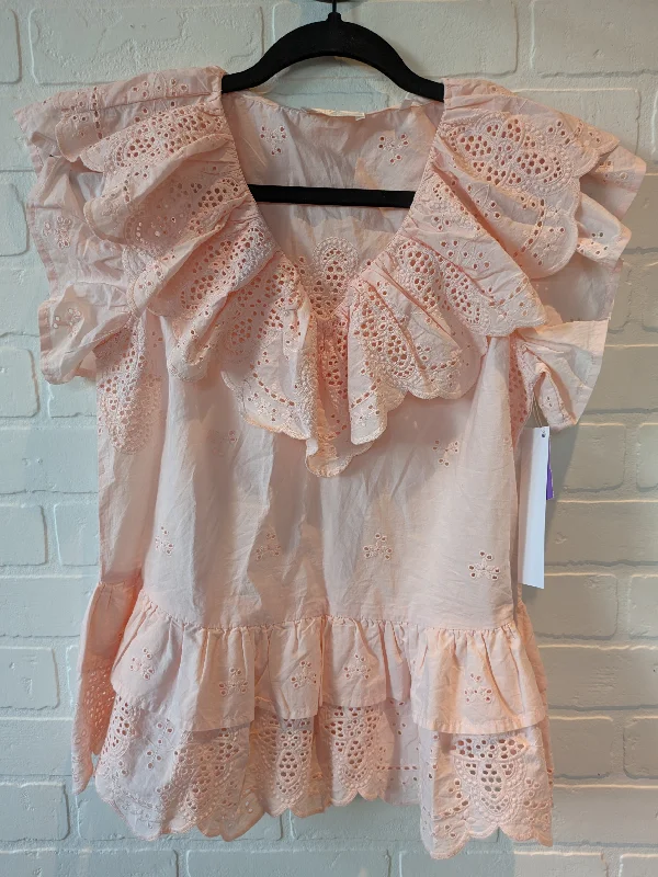 Peach Top Short Sleeve 7 For All Mankind, Size Xs