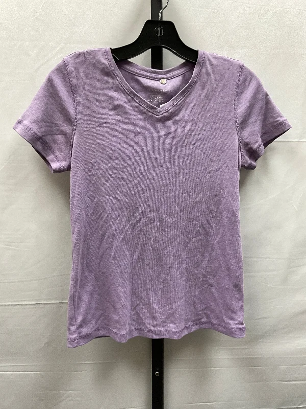 Purple Top Short Sleeve Christopher And Banks, Size S