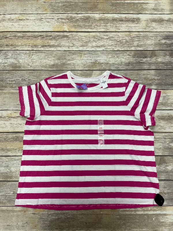 Striped Pattern Top Short Sleeve Old Navy, Size Xxl