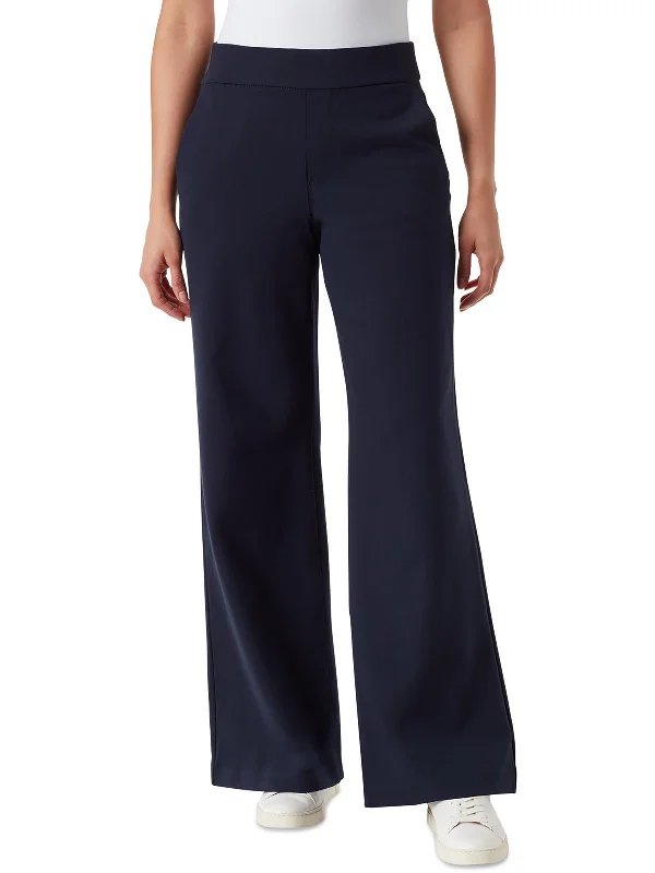 Womens High Rise Work Wear Wide Leg Pants